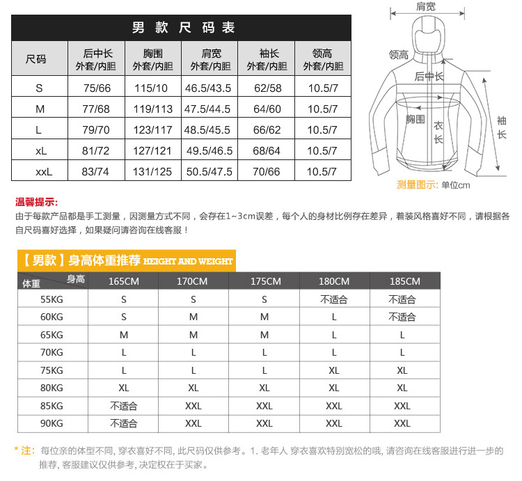 沖鋒衣廠家定做